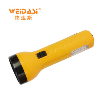 wholesale portable solar power rechargeable led flashlight with strong battery